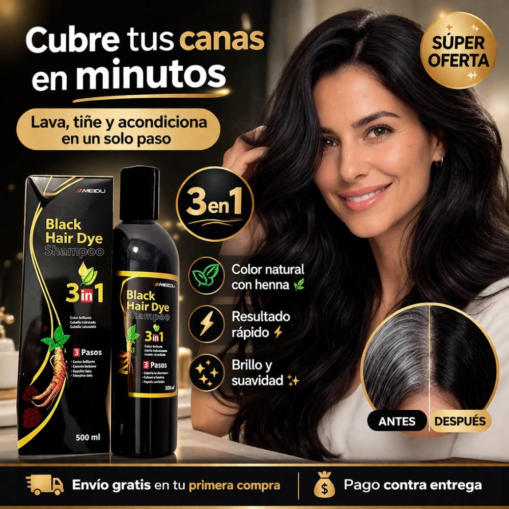 Shampoo De Henna Cubre Canas