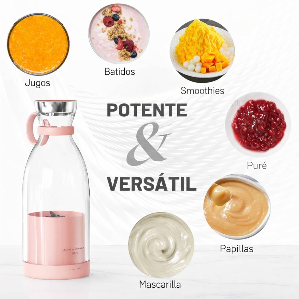 💪 Licuadora Portátil Inalámbrica – Tu Batido Saludable Siempre Listo 🥝🍓