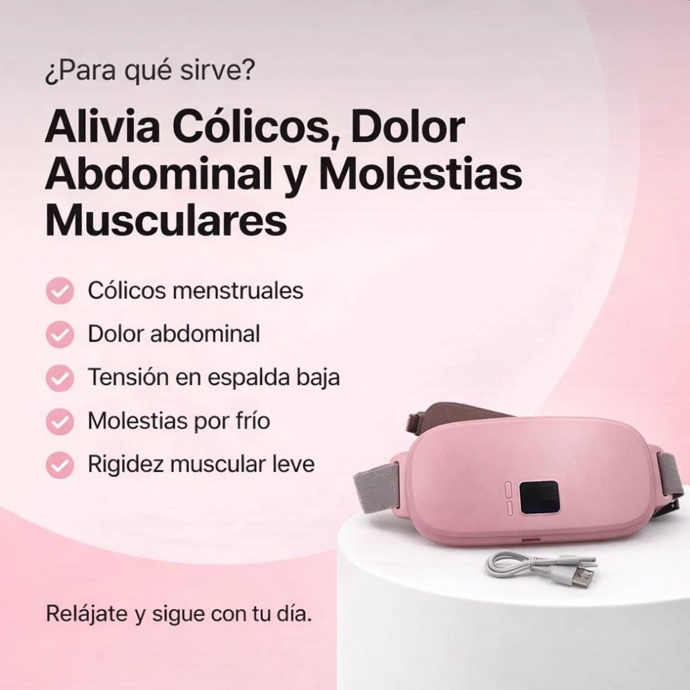 Cinturón Térmico Menstrual Recargable | Alivio Rápido para Cólicos