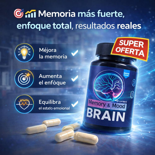 Memory Mood Brain 🧠 | Memoria, Enfoque y Claridad Mental