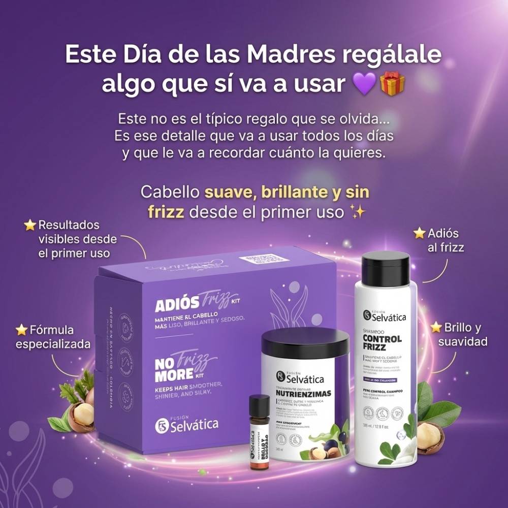 Kit Control Frizz 💜 | El regalo que SÍ va a usar 🎁✨