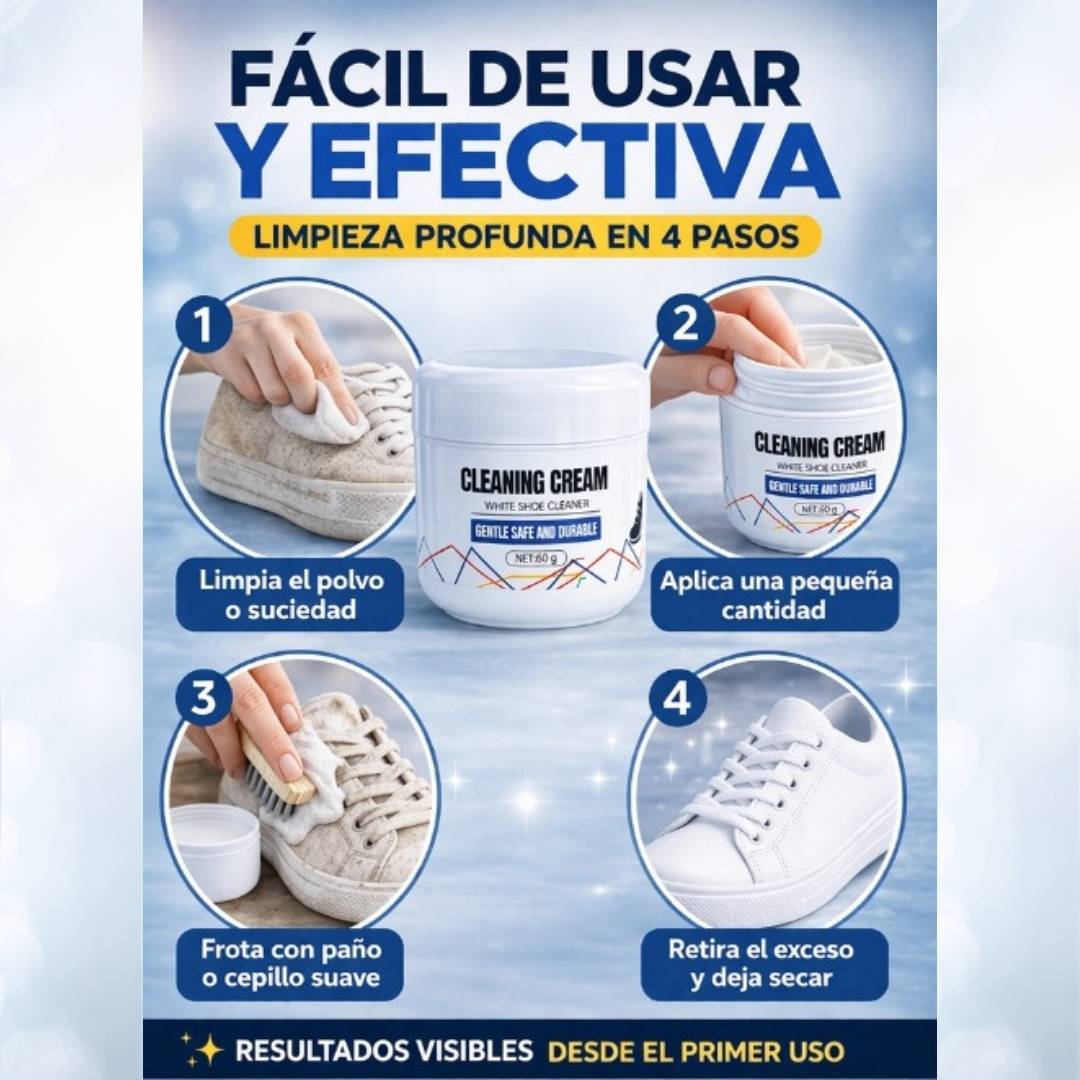 Crema Limpiadora De Zapatos  LIMPIA PRO 👟👢✨